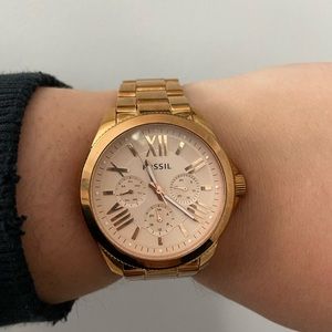 Rose Gold Fossil Womens Watch